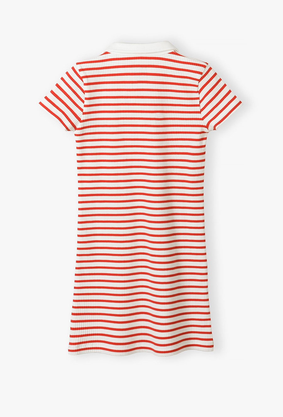 Dzianinowa sukienka dziewczęca w prążki - Limited Edition
