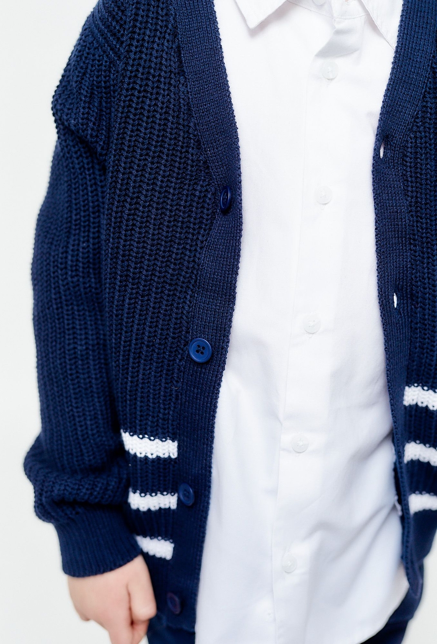 Granatowy kardigan dla chłopca