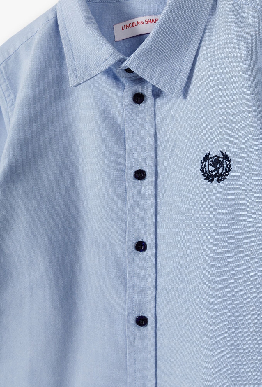 Elegancka koszula dla chłopca - niebieska z długim rękawem