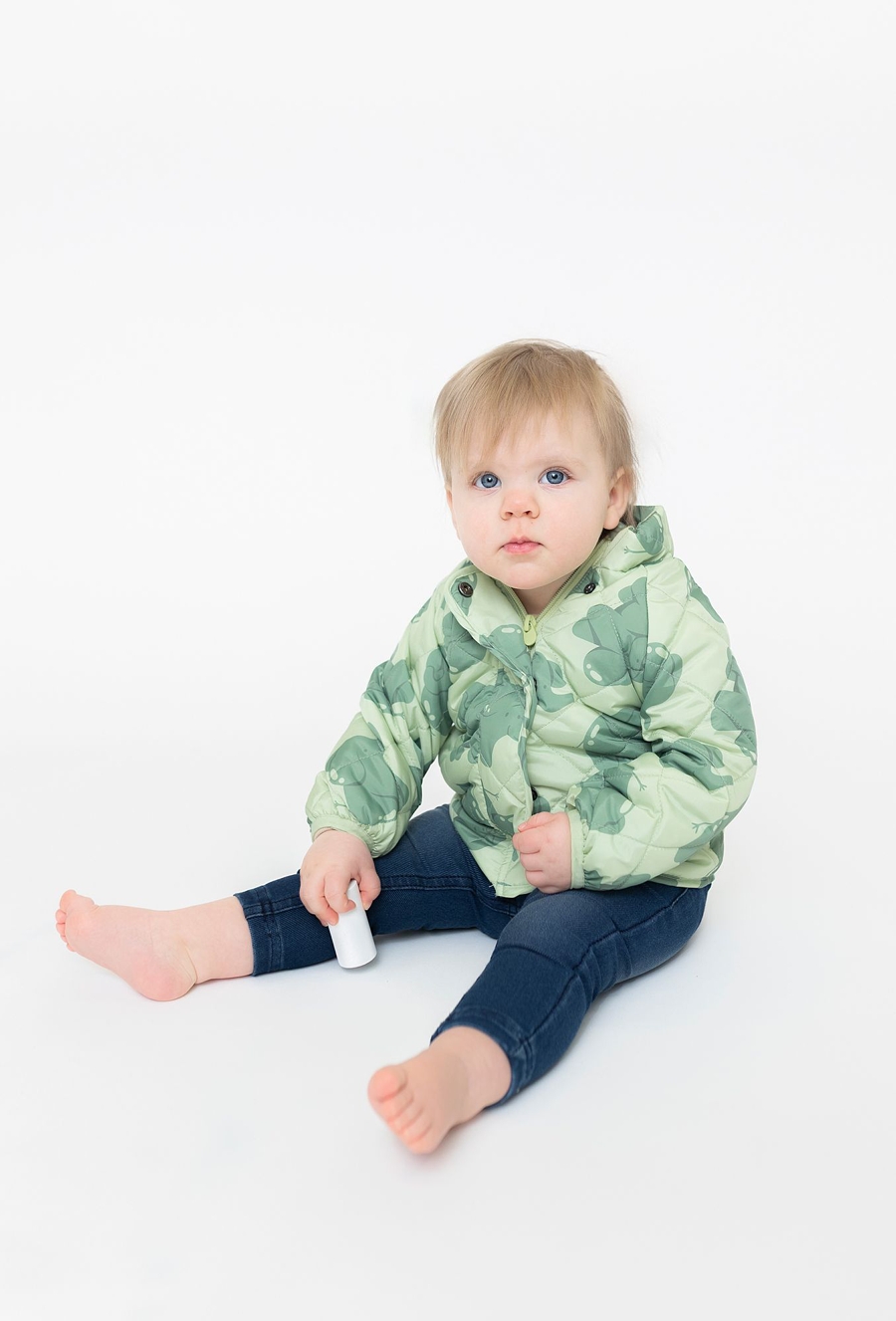 Pikowane kurtka przejściowa w słoniki