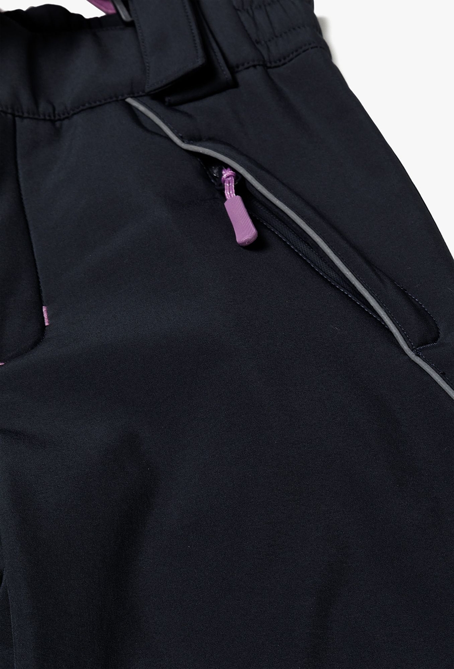 Dziewczęce spodnie narciarskie z szelkami