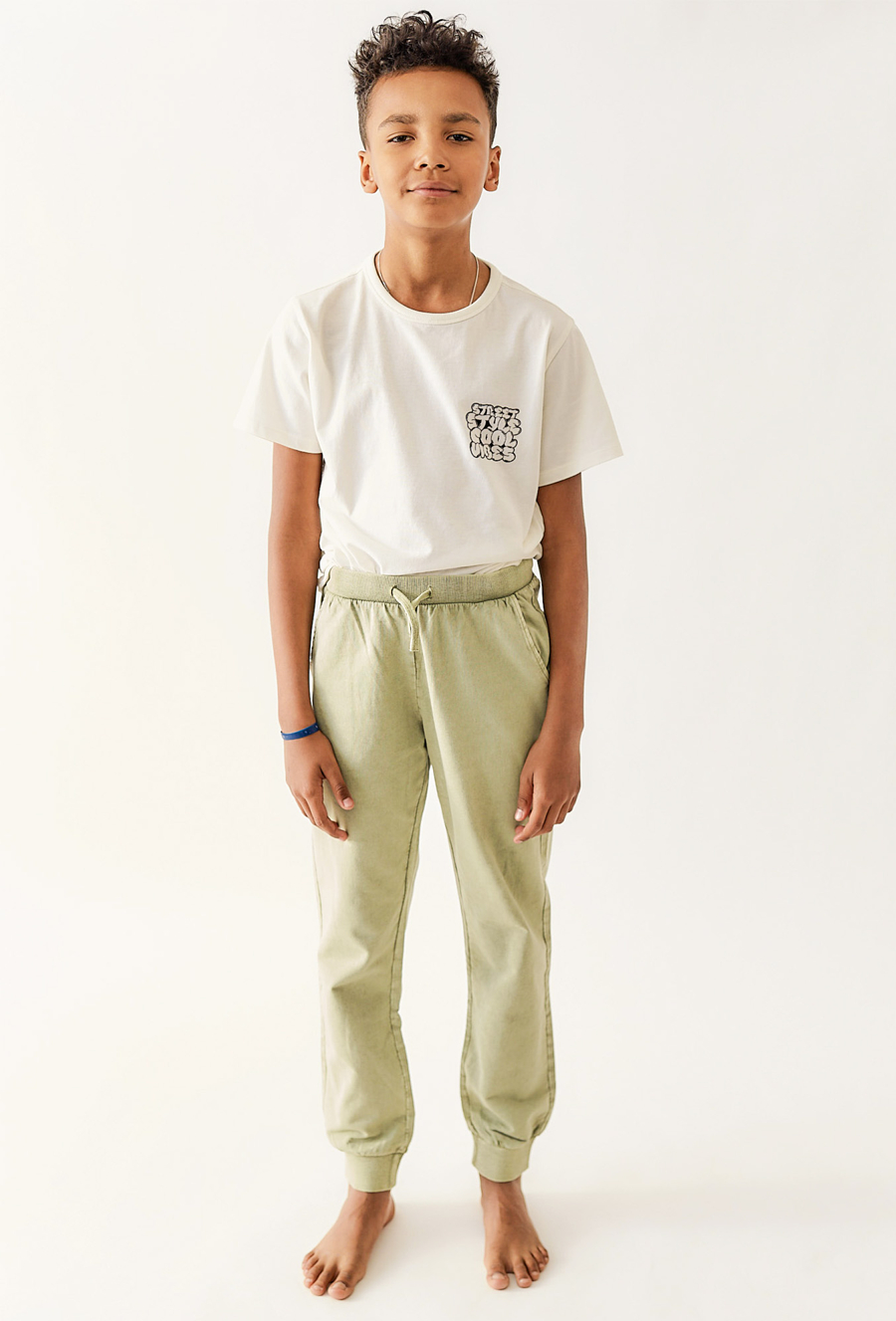 Spodnie dresowe dla chłopca - zielone