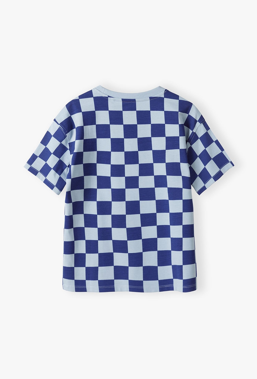T-shirt chłopięcy w szachownice