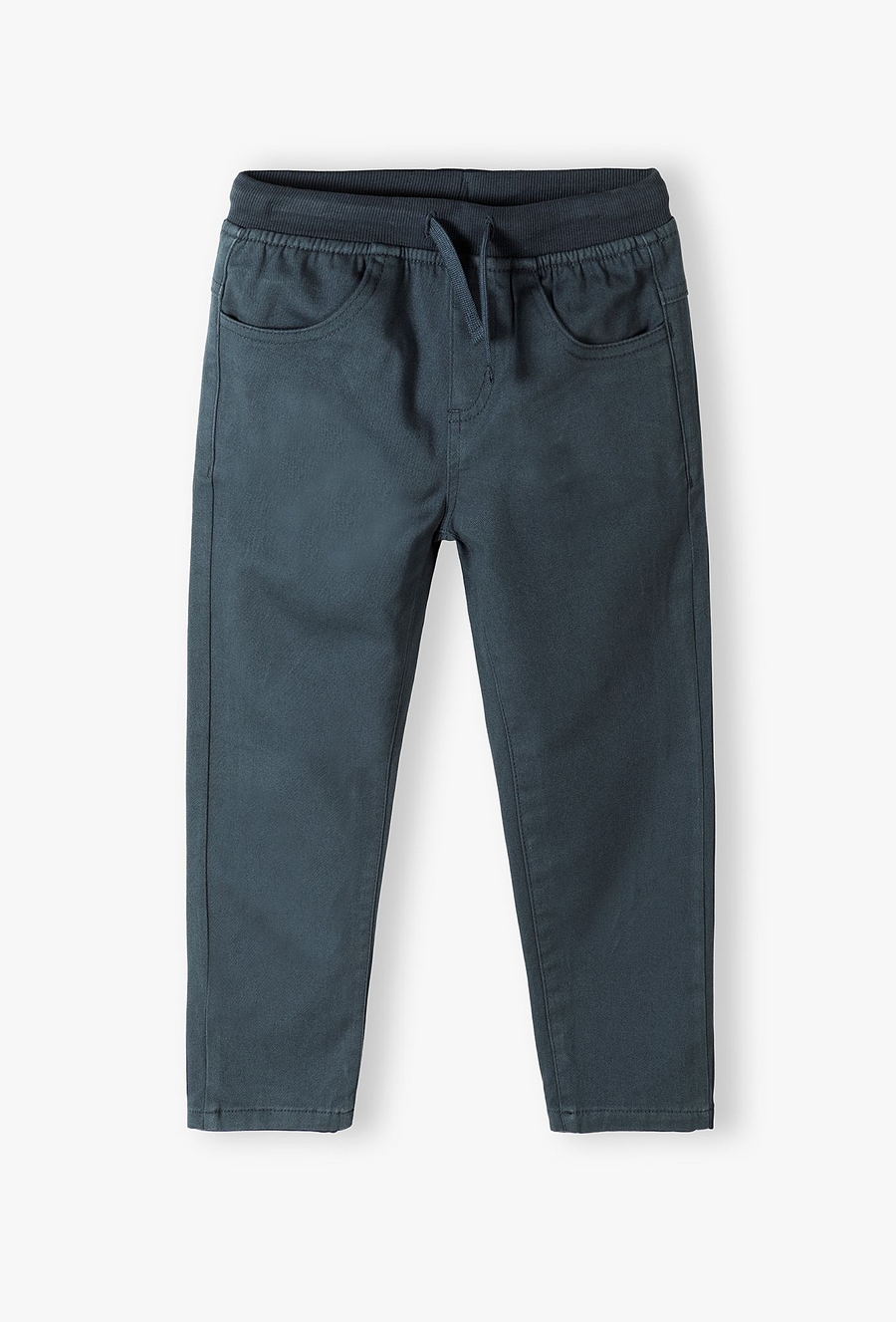 Chłopięce spodnie ocieplane z wiązaniem w pasie