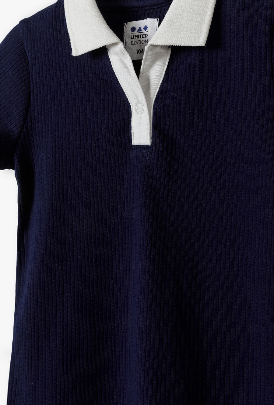 T-shirt dziewczęcy w prążki - Limited Edition