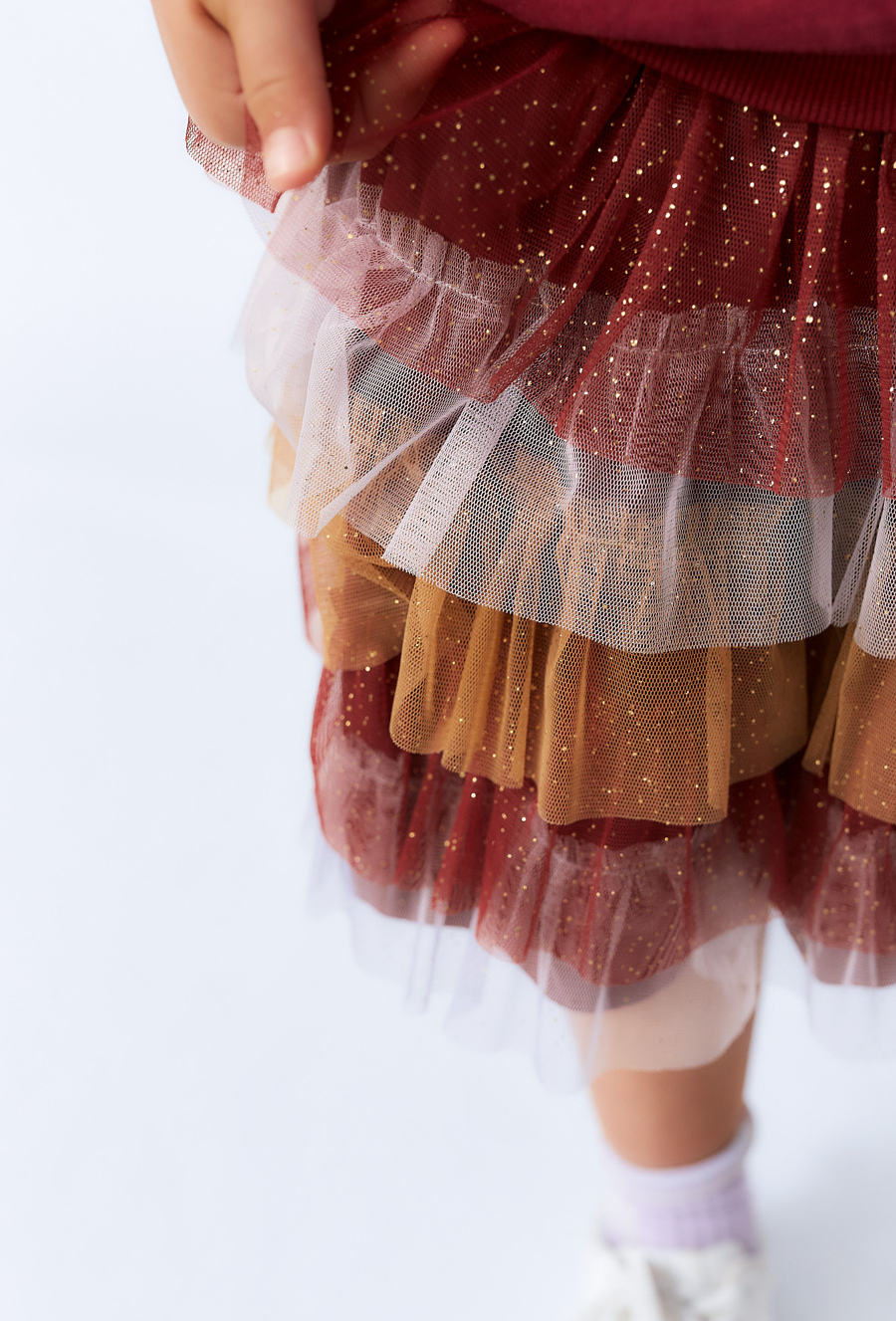 Tiulowa spódnica dziewczęca