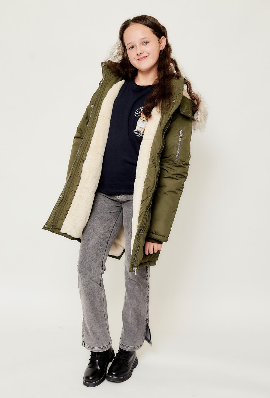 Kurtka zimowa dla dużej dziewczynki - 510.15.