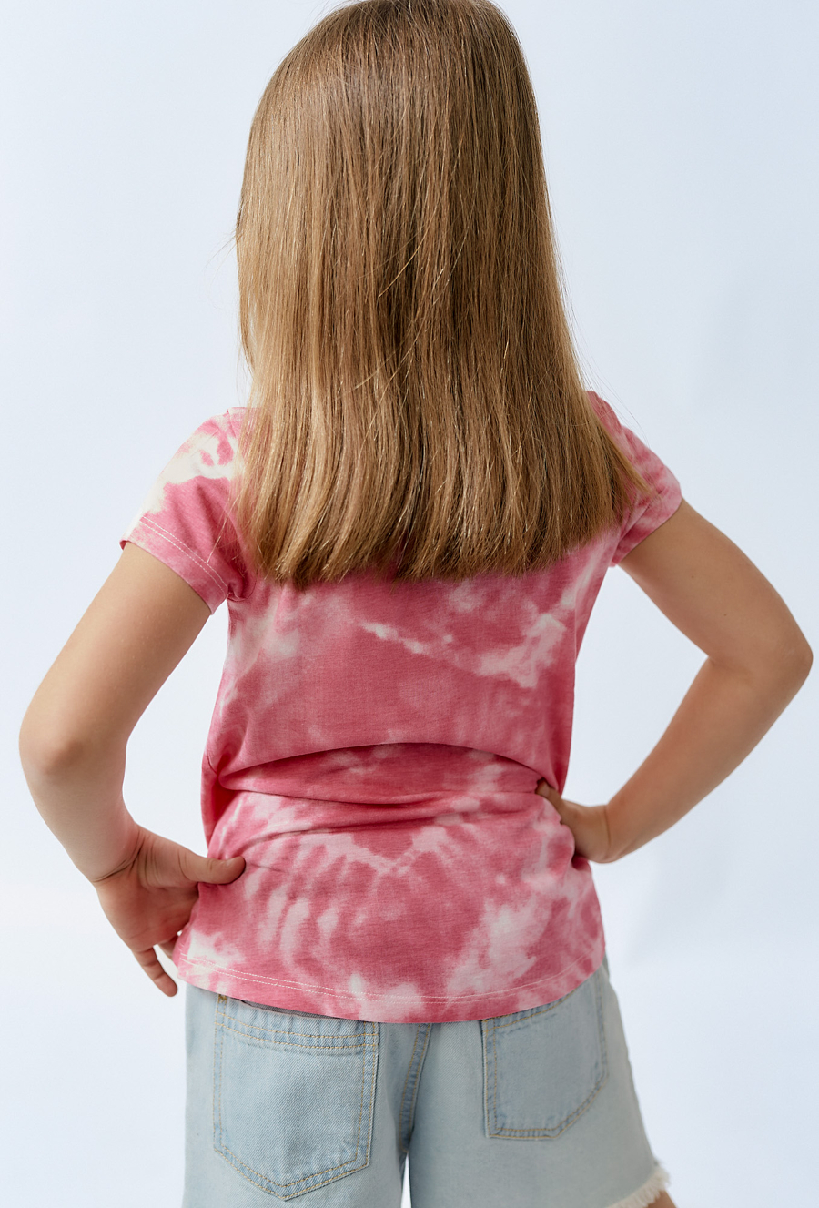 Jeansowe szorty dziewczęce z haftem