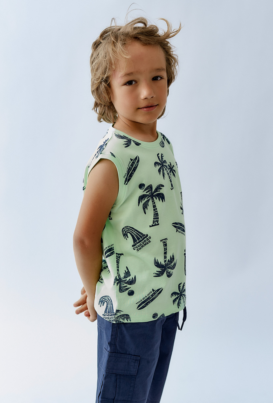 Koszulka bez rękawów chłopięca