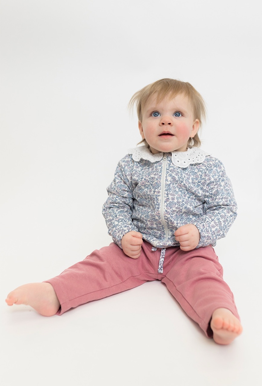 Bluza niemowlęca z kołnierzykiem