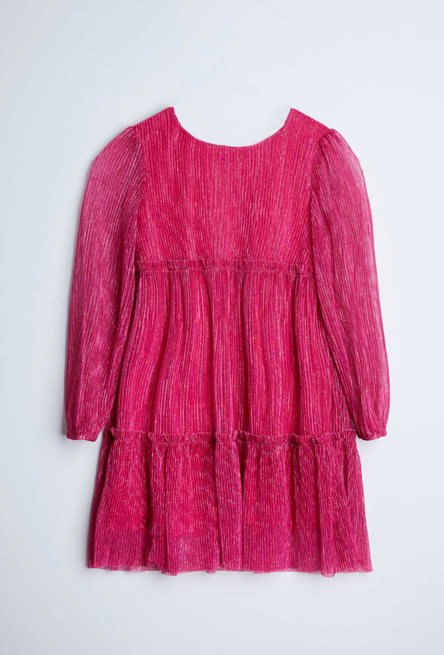 Czerwona sukienka z długim rękawem dla dziewczynki