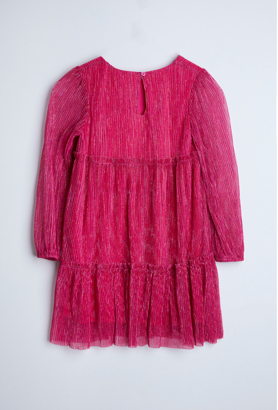 Czerwona sukienka z długim rękawem dla dziewczynki