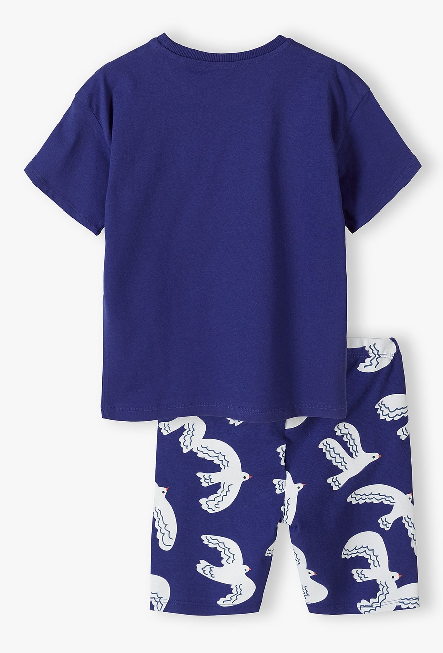 Dzianinowy komplet na lato - granatowy w mewy - Limited Edition