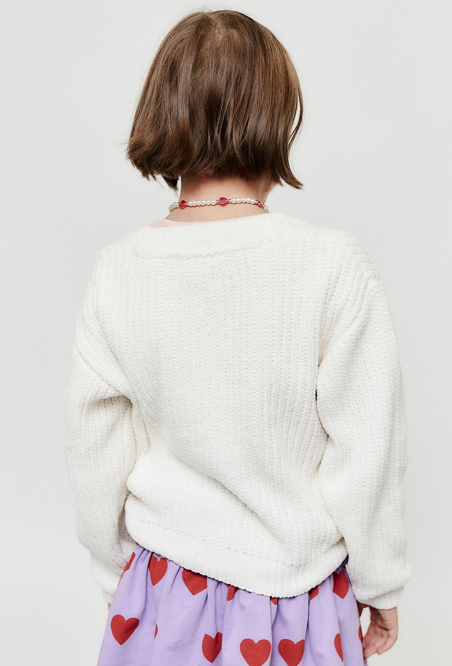 Rozpinany sweter dziewczęcy