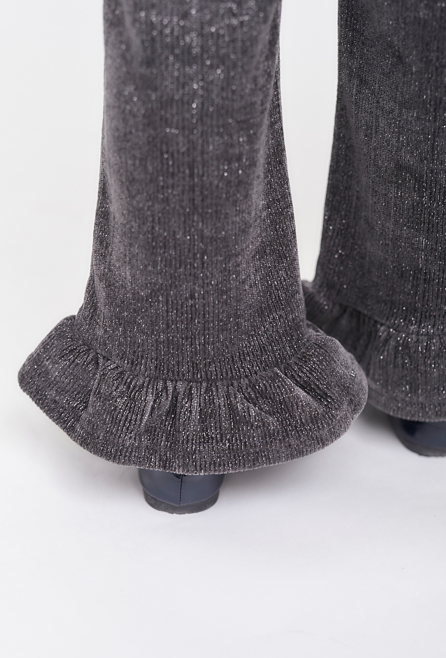 Szare spodnie wide leg dla dziewczynki - 510.15.