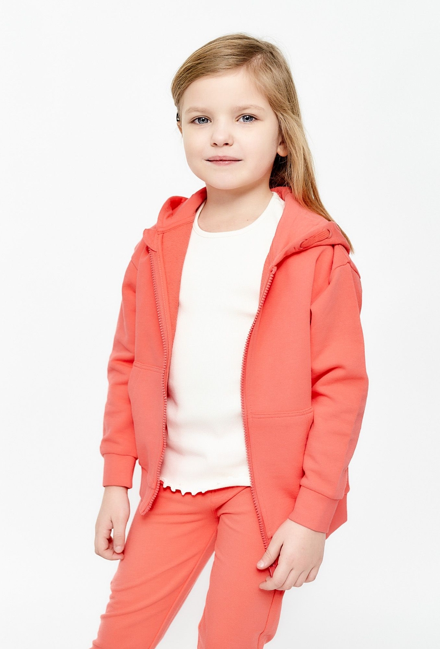 Rozpinana bluza dresowa z kapturem