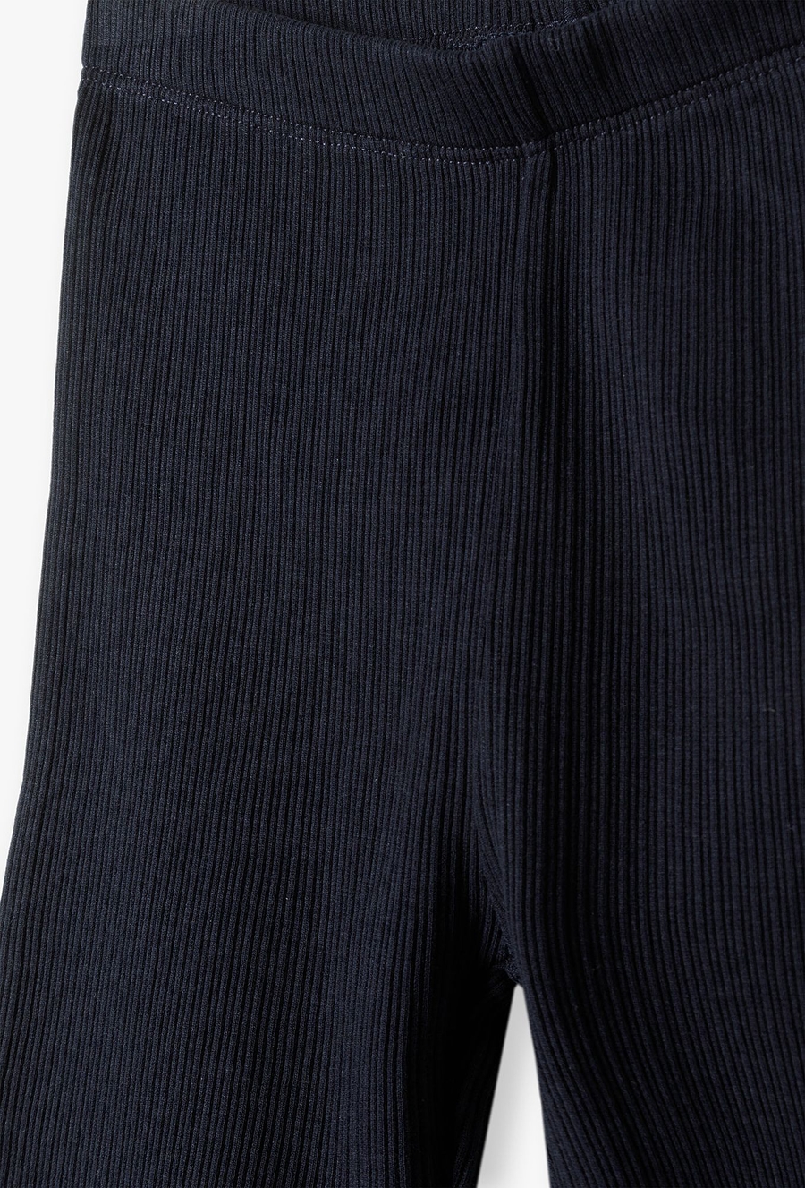 Granatowe spodnie dziewczęce w prążki - Max&Mia