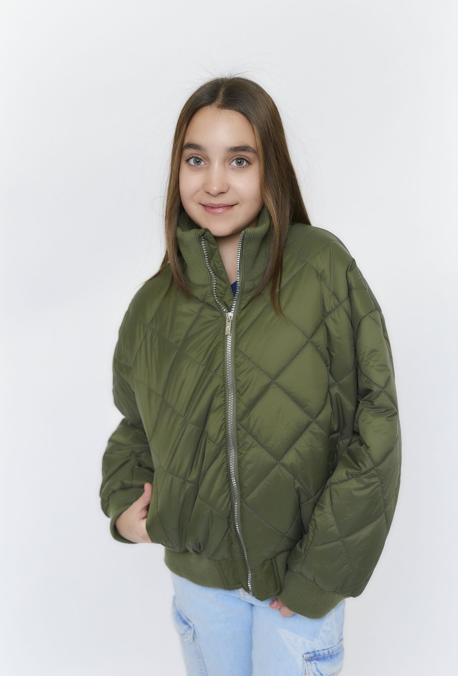 Pikowana kurtka bomberka