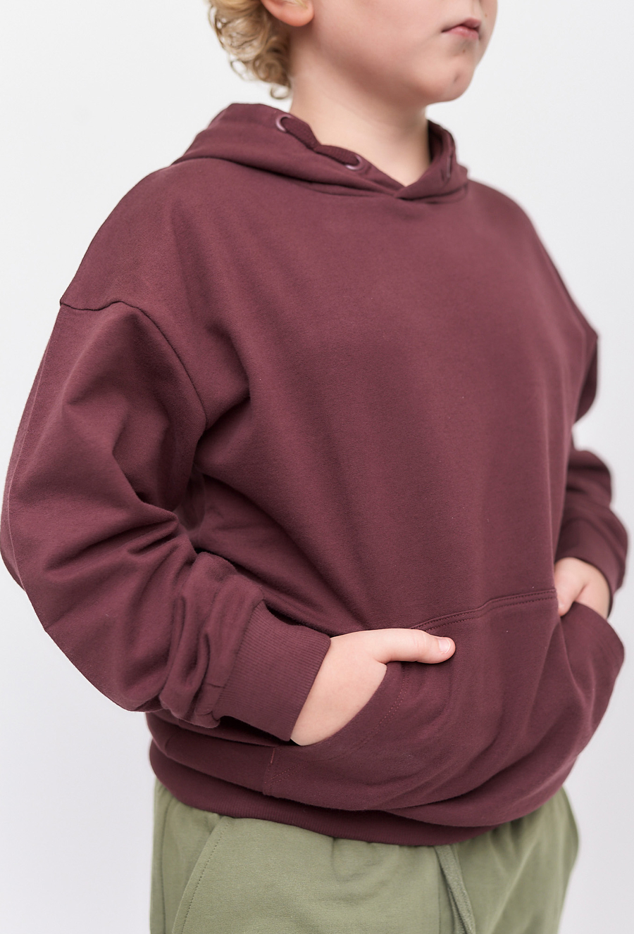 Ciepła nierozpinana bluza z kapturem