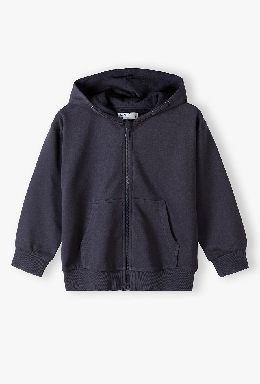 Grafitowa bluza dresowa z kapturem - 510.15.