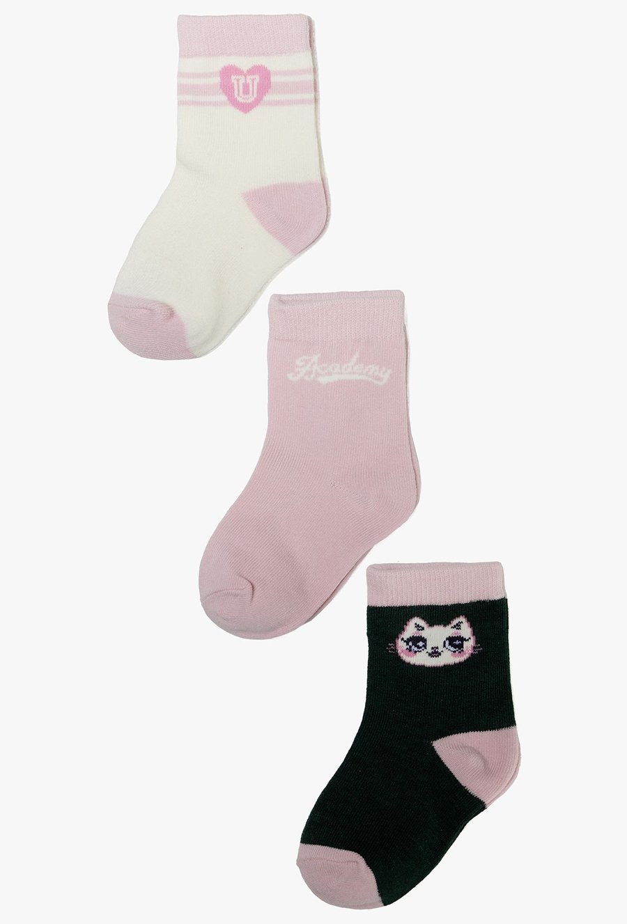 3-pak kolorowych skarpetek dziewczęcych - 510.15.