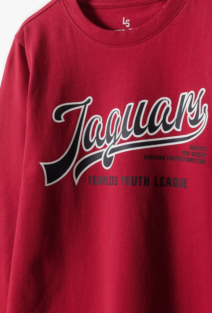 Czerwona dzianinowa bluzka dla chłopca - Lincoln&Sharks