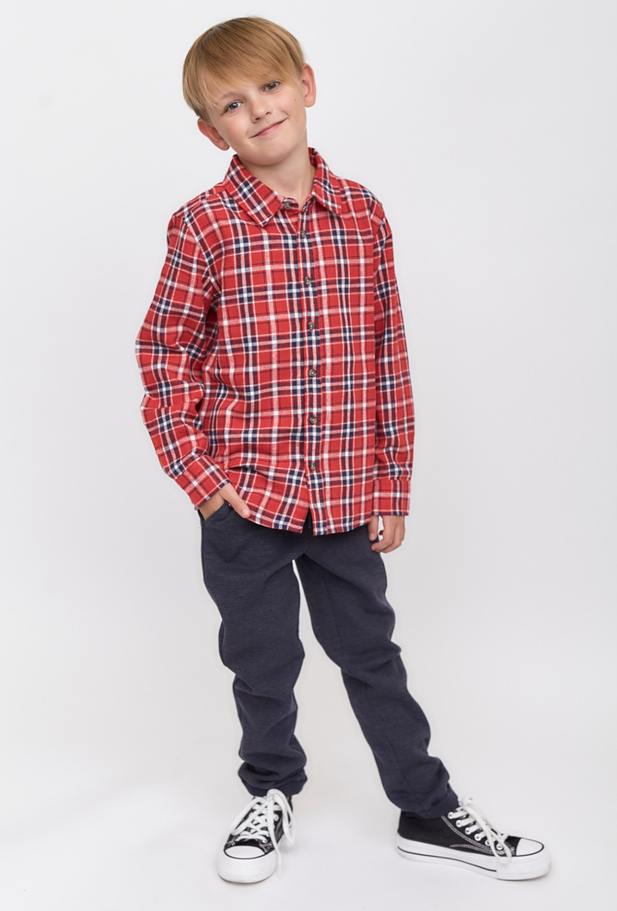 Koszula rozpinana w atę z długim rękawem