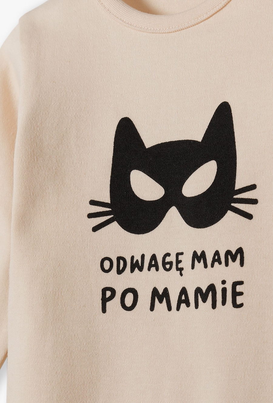 Body niemowlęce z napisem - Odwagę mam po mamie