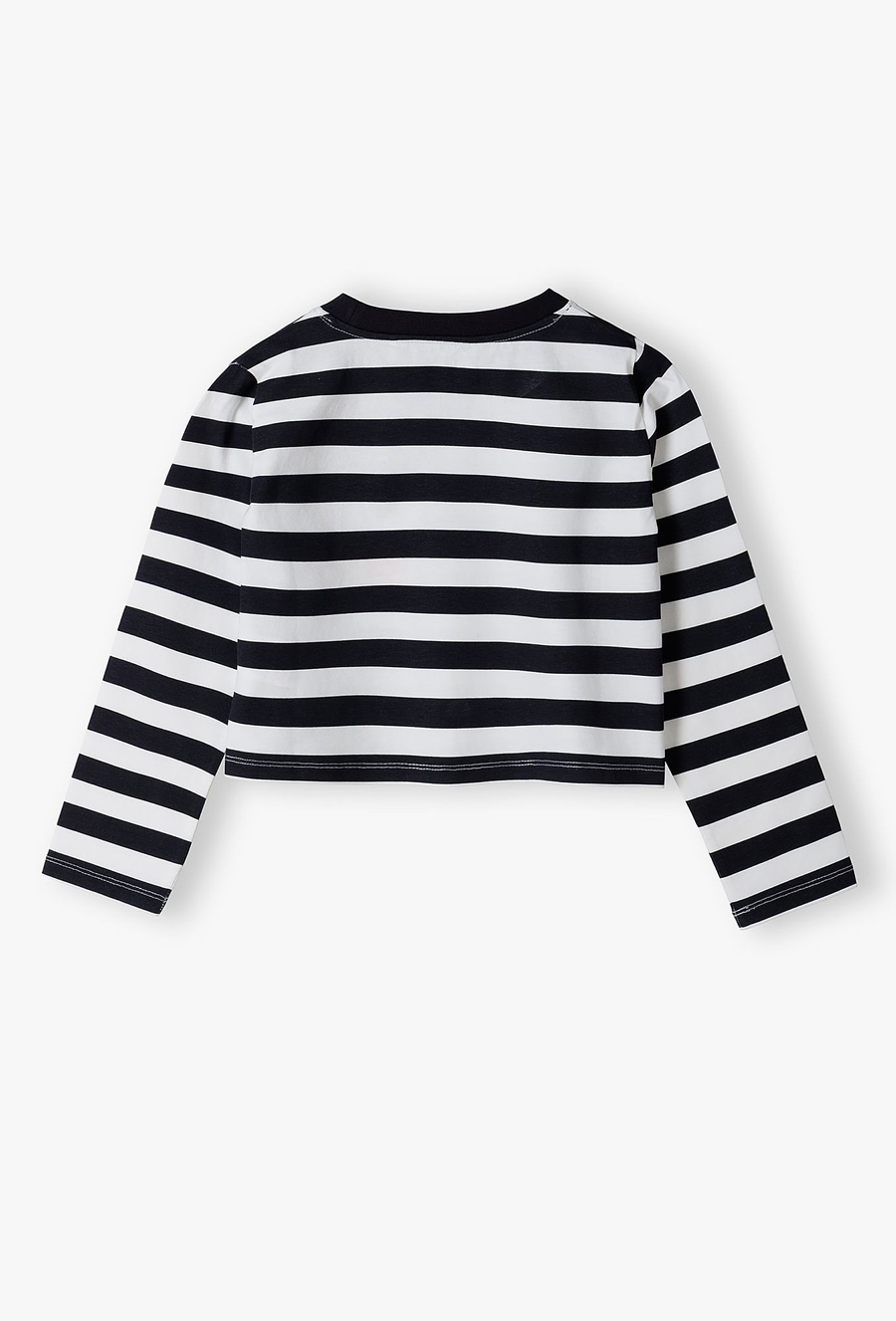 Bawełniana bluzka dziewczęca w paski - top