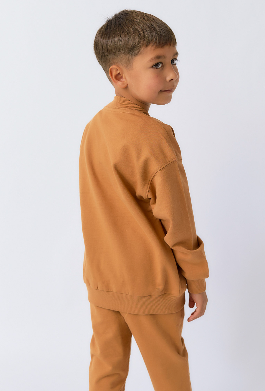 Bluza chłopięca rozpinana ze stójką