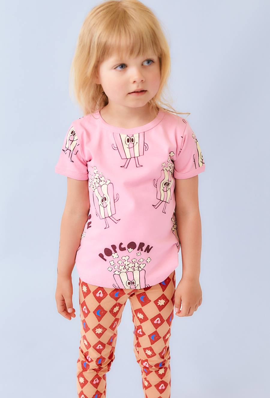 Różowa koszulka z motywem popcornu - Limited Edition
