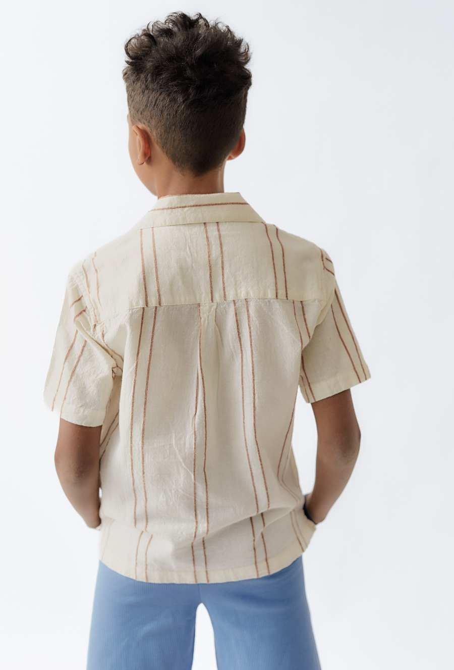 Koszula w paski - ótki rękaw