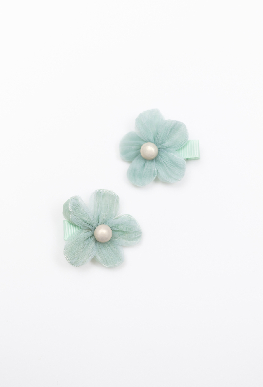 Spinki - kwiatki z perłą