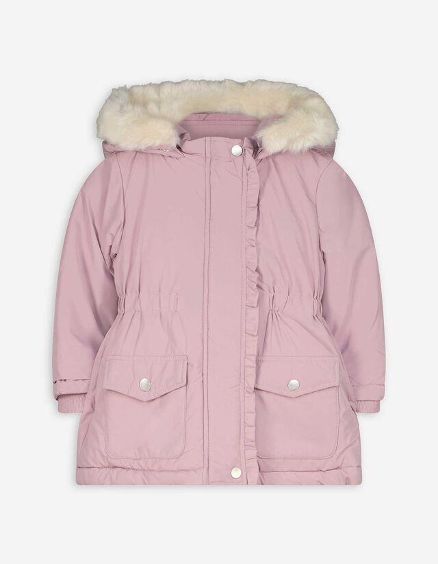 Parka - Levehető műszőrme - lila