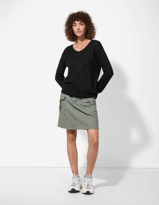 Pulóver - Egyszínű - barna