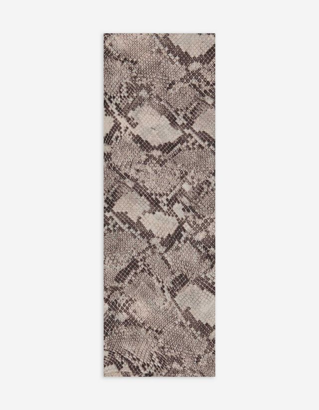 Kendő - Zebra minta - feher