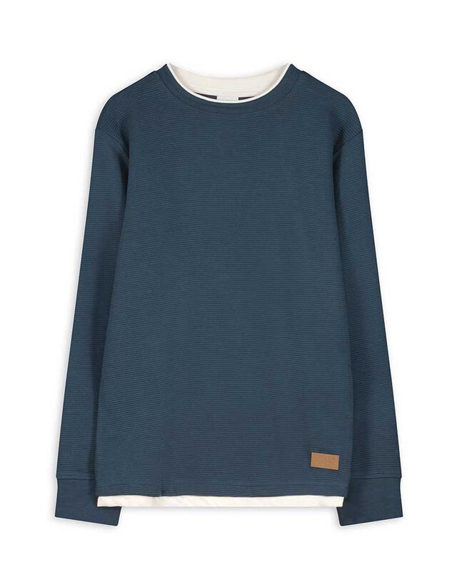 Hosszú ujjú felső - Túlméretezett fazon - sötétszürke