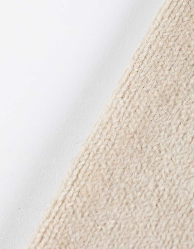 Pulóver - V-kivágás - vilagos szurke