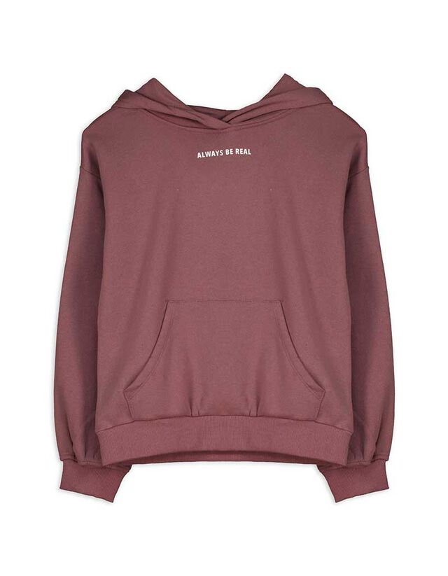 Kapucnis felső - Nyomott minta - kék