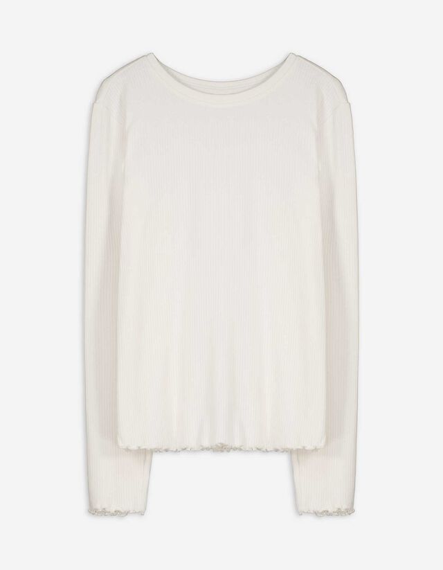 Felsőből és nadrágból álló pizsama szett - Bordázott - bronz