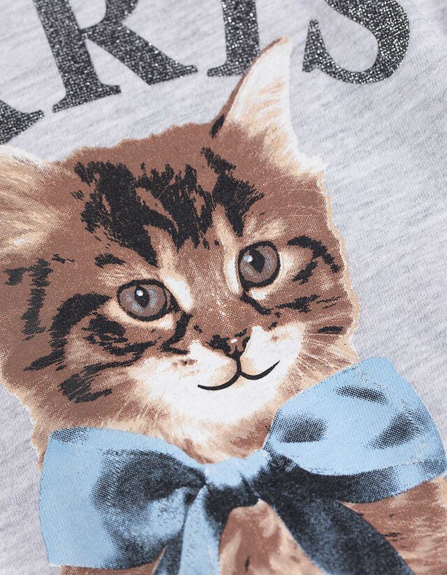 Hosszú ujjú felső - Pamut - vilagos szurke