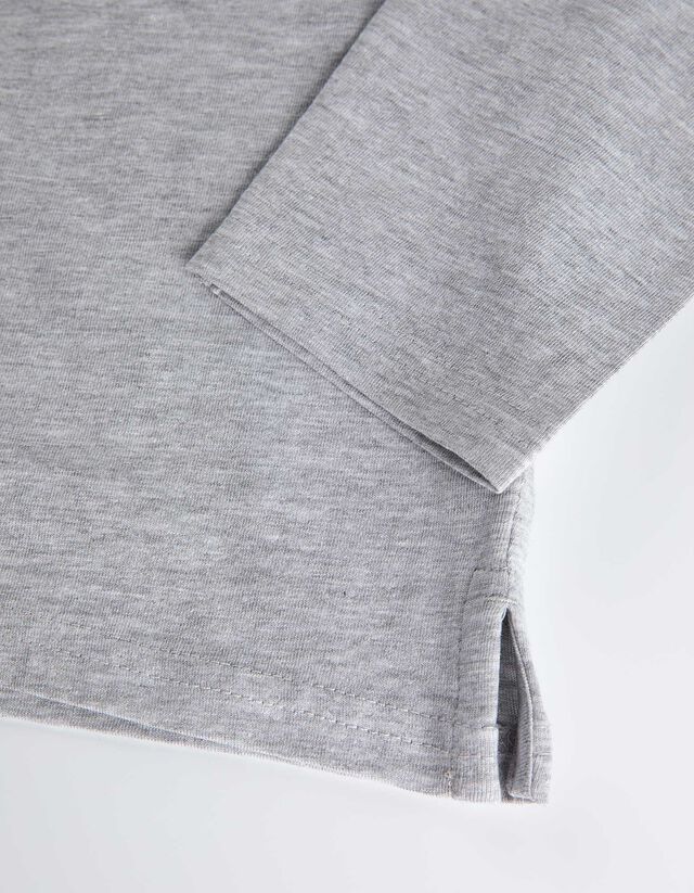 Hosszú ujjú felső - Kerek nyakkivágás - sötétzöld