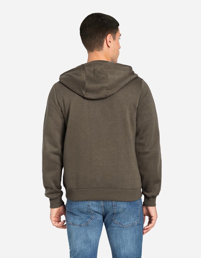 Cipzáros melegítőfelső - Zsinóros kapucni - sotetkek