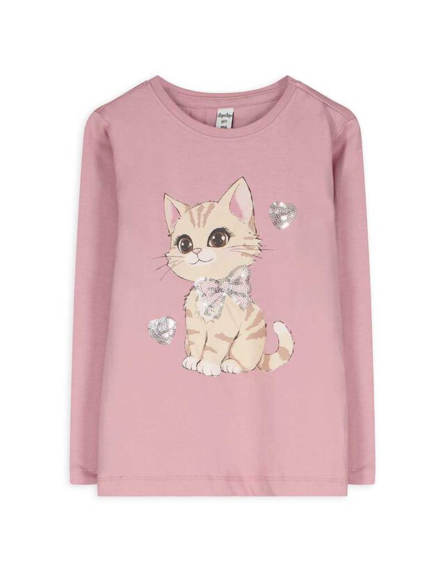 Hosszú ujjú felső - Egyszínű - lila