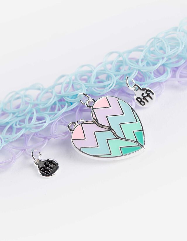 Choker - 2 db-os csomag - ezust