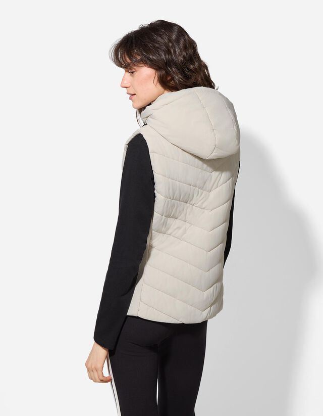 Steppelt mellény - Steppelt varrással - feher