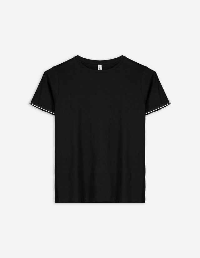 Póló - Gyöngyökkel díszítve - vilagos zold