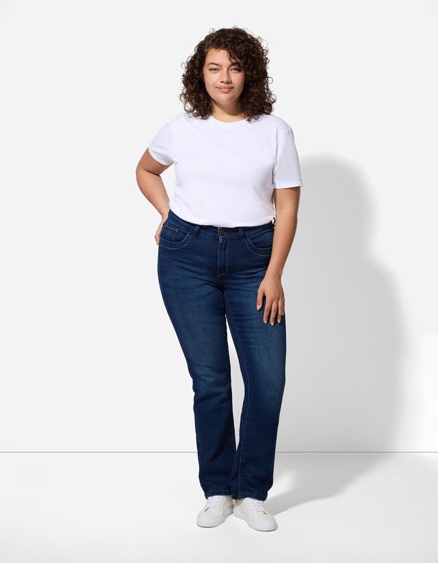 Farmernadrág - Varrásba állított zseb - sotetkek