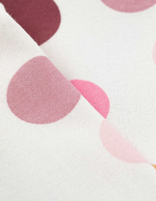 Melegítőfelső - Elszórt nyomott minta - feher