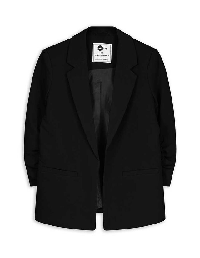 Blézer - Háromnegyedes ujjú - fekete